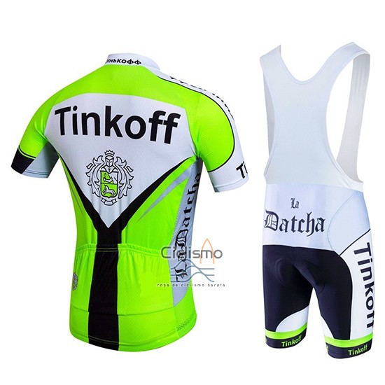 Tinkoff Ropa Ciclismo Culotte Corto 2017 Mangas Cortas Verde